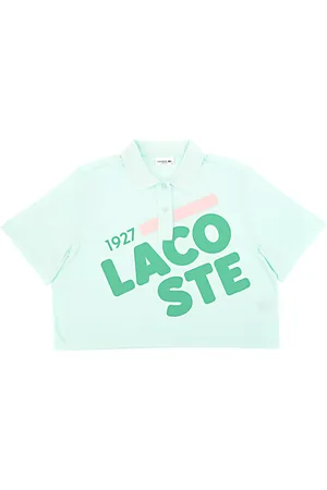 Lacoste WoMens Crop Polo Top - Size 16 UK
