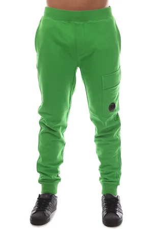 C.P. Company Mens Diagonal Raise Fleece Cargo Joggers in Cotton - Size Small