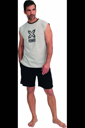 Munich MUFH0452 Mens Sleeveless Pajamas - - Size 2XL