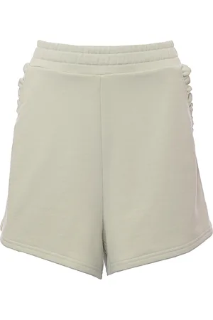 & OTHER STORIES & Womens Dusty Cotton Frill Edge Jersey Shorts - Size Large