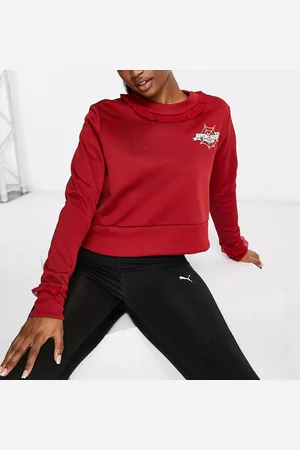 PUMA Womens Crop Sweatshirt In - Size Small