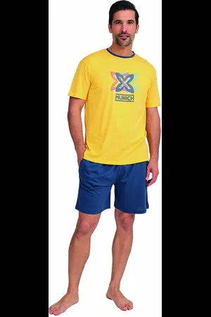 Munich MU8 Mens Short Sleeve Pajamas - - Size X-Large