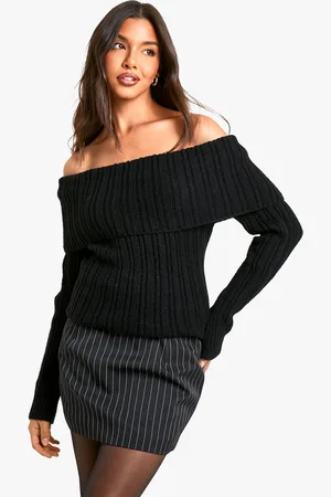 Boohoo Womens Pinstripe Micro Mini Skirt - - Size 6 UK