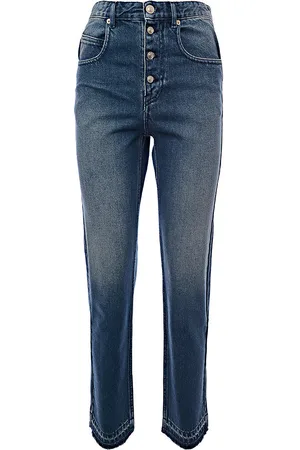 Isabel Marant Etoile Womens Belden Cropped Exposed Bttn Jeans in - Size 6 UK