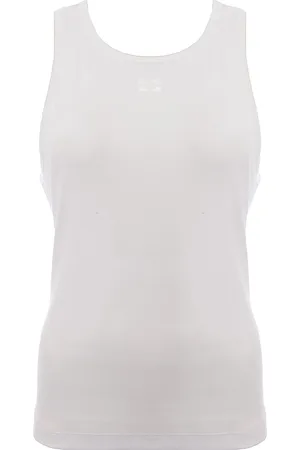 Ganni Womens Soft Cotton Rib Tank Top in - Size 2XL