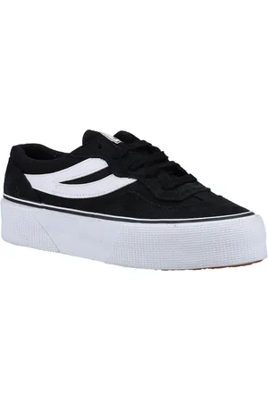 Superga 3041 Revolley Colorblock Platform Leather WoMens /White Trainers - Size UK 8