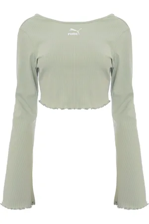 PUMA Womens Classic Flare Sleeve Scoop Back Top - Size X-Small