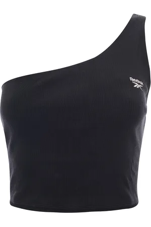 Reebok Womens Asymmetric One Shoulder Crop Top in - Size Medium