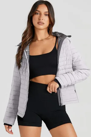 Azura Exchange Womens Lightweight Puffer Jacket - Gray - - Size 2XL