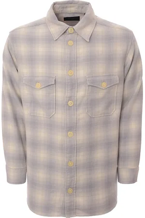 AllSaints AllSaints Mens Lilac Shasta Checked Shirt - - Size X-Small