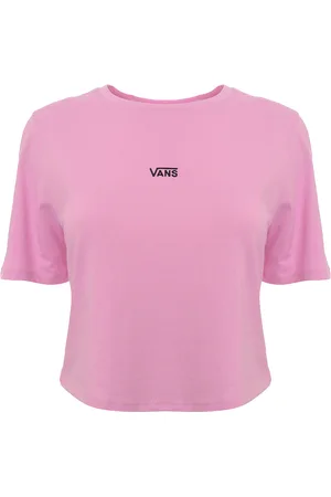 Vans Womens Flying V Cropped T-Shirt In Pink - - Size X-Large