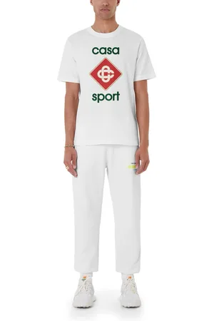 Casablanca Mens CASA Sport Logo T-Shirt in Cotton - Size Medium