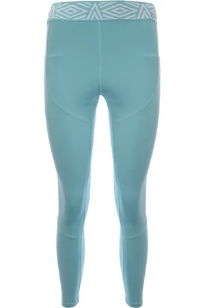 Umbro Womens Co-Ord Jacquard Waist Leggings in Teal - - Size X-Small