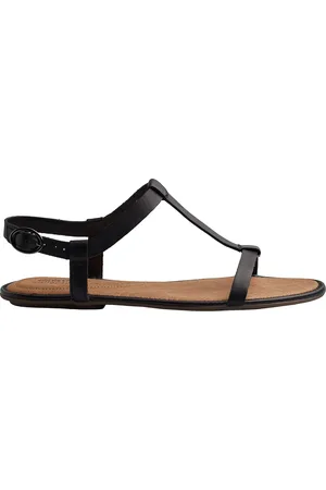 Clarks RISI-HOP WoMens Flat Leather Sandals - - Size UK 9