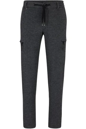 HUGO BOSS Mens Kane-DS Cargo Trousers in Viscose - Size 36W/32L