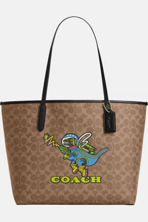 Coach Womens Cosmic City Tote in Signature Canvas in Rexy - - One Size