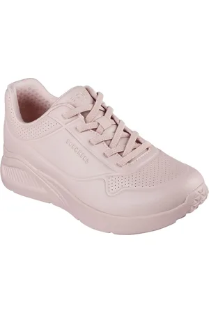 Skechers Uno Lite Work Polyurethane WoMens Blush Trainers - - Size UK 4