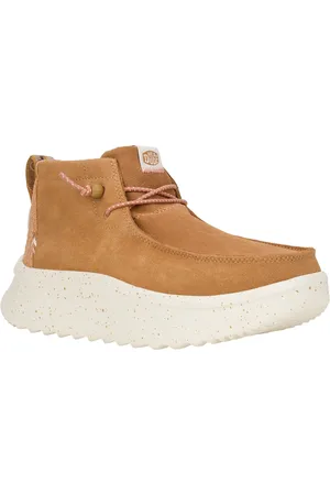 Hey dude Wendy Peak Hi Suede WoMens Chestnut Boots - - Size UK 4