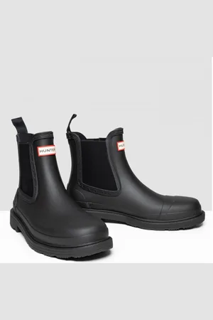 Hunter Commando Womens Chelsea Boot - material_Rubber - Size UK 8