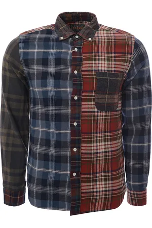 Beams Mens Multicoloured Check Long Sleeve Shirt - - Size Small