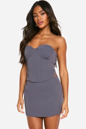 Boohoo Womens Tailored Micro Mini Skirt - - Size 6 UK