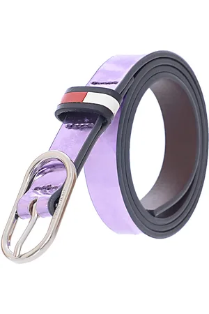 Tommy Hilfiger WoMens Lilac Oval Buckle Belt - - Size 75 cm