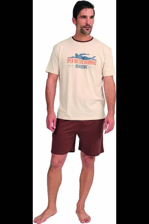 Munich MU8 Mens Short Sleeve Pajamas - - Size Large