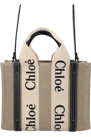 Chloé Chloé Womens Small Woody Tote Bag material_linen - One Size