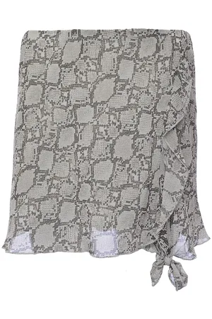 Weekday Womens Wave Snake Print Skirt - - Size X-Small