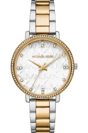 Michael Kors Womens MK4595 Pyper Two-Tone Bracelet Ladies Watch - Steel - One Size