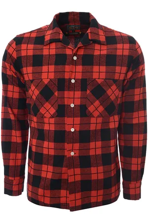 Beams Mens O.C Buf Plaid Shirt In - Size Small