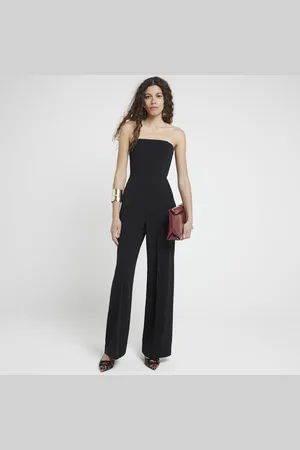 River Island Womens Jumpsuit Bandeau Wide Leg - Size 18 UK