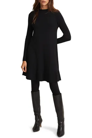 Phase Eight Womens Vickie Fine Knit Flippy Hem Dress - - Size 10 UK