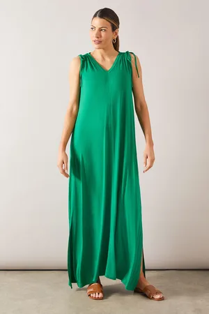 wallis Womens Sleeveless Viscose Jersey Maxi Swing Dress - - Size 8 UK