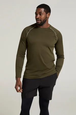 Mountain Warehouse Mens Endurance Long-Sleeved T-Shirt (Dark ) - Size 2XS