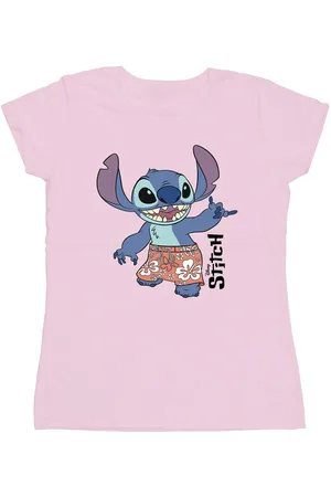Disney Womens/Ladies Lilo & Stitch Bermuda Shorts Cotton T-Shirt (Baby ) - Size X-Large