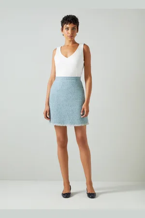 LK Bennett Womens Karis Skirts, /Cream - Size 12 UK