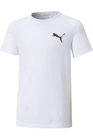 PUMA Kids Boys Active Small Logo T-Shirt - - Size 5-6Y