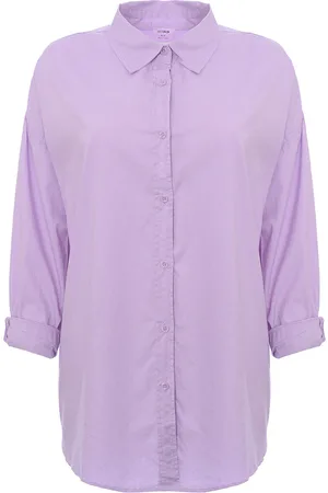 Cotton On Cotton:On Womens Lilac Dad Shirt - - Size X-Small
