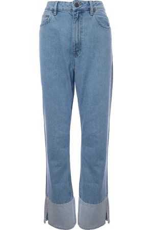 Wåven Waven Womens 90s Contrast Hem Straight Leg Jeans - Size 16 UK