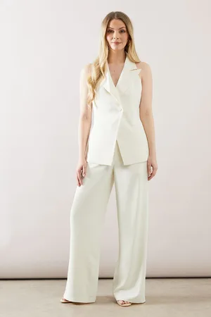 wallis Womens Collared Longline Waistcoat - - Size 14 UK