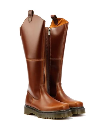 Dr. Martens Amaayah Hi Leather WoMens Tan Boots - - Size UK 3
