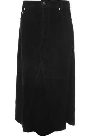 Raey Womens Suede Fishtail 5 Pocket Skirt in - Size 10 UK