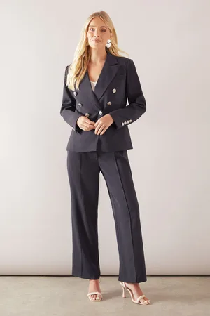 wallis Womens Petite Wide Leg Trousers - - Size 8 UK