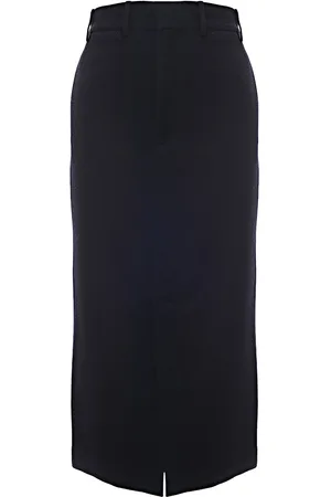 Raey Womens Recycled Blend Uniform Front Split Skirt in - Size 8 UK