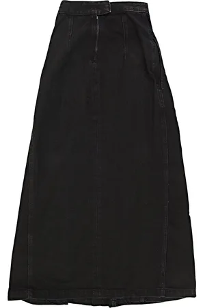 Raey Womens Panelled Organic Denim Full Skirt in - Size 4 UK