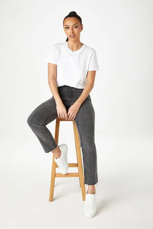 Urban Bliss Womens Washed Tanya Straight Leg Jean - Size 12 UK