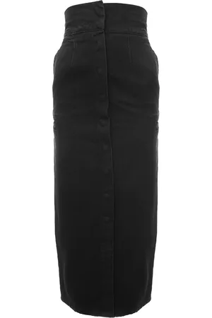 Raey Womens Concealed Popper Denim Pencil Skirt in - Size 6 UK