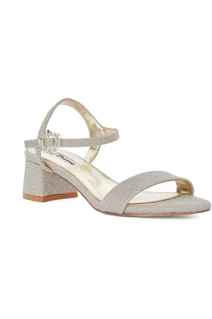 Dune Womens Ladies Measure - Block Heel Diamante Embellished Sandals - - Size UK 3