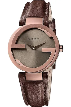 Gucci Womens YA133504 Interlocking Dial Ladies Watch - One Size